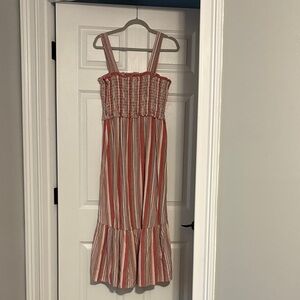 Knox Rose Red and White Striped Maxi Dress
